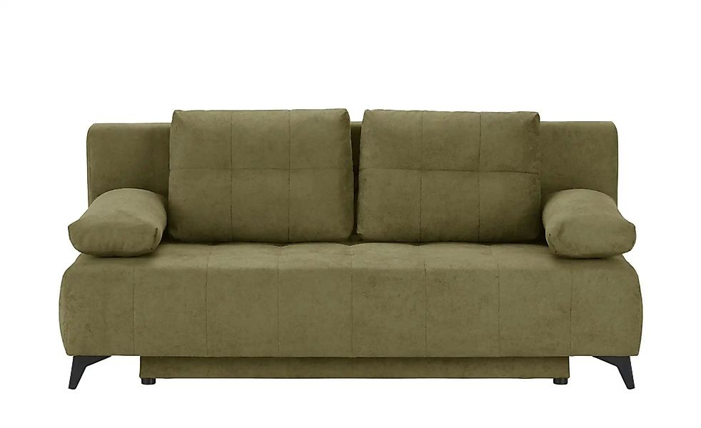 Schlafsofa  Eddy ¦ grün ¦ Maße (cm): B: 197 H: 88 T: 89 Polstermöbel > Sofa günstig online kaufen