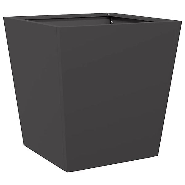 vidaXL Pflanzkübel Schwarz 40x40x40 cm Stahl 851052 günstig online kaufen