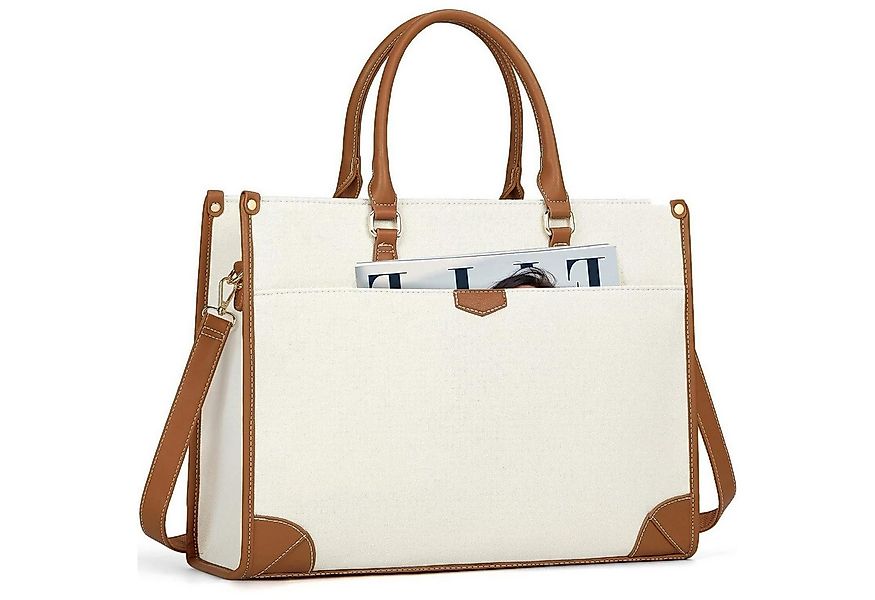 LuxusKollektion Laptoptasche Handtasche Damen Canvas Laptoptasche 15,6 Zoll günstig online kaufen