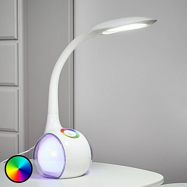 Flexible LED-Tischleuchte Paula, weiß günstig online kaufen