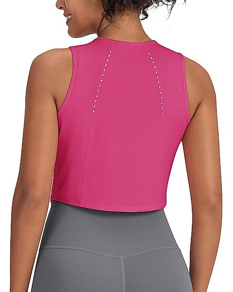 G4Free Tanktop G4Free Damen Sport Tank Top Ärmelloses Leichte Fitness Crop günstig online kaufen