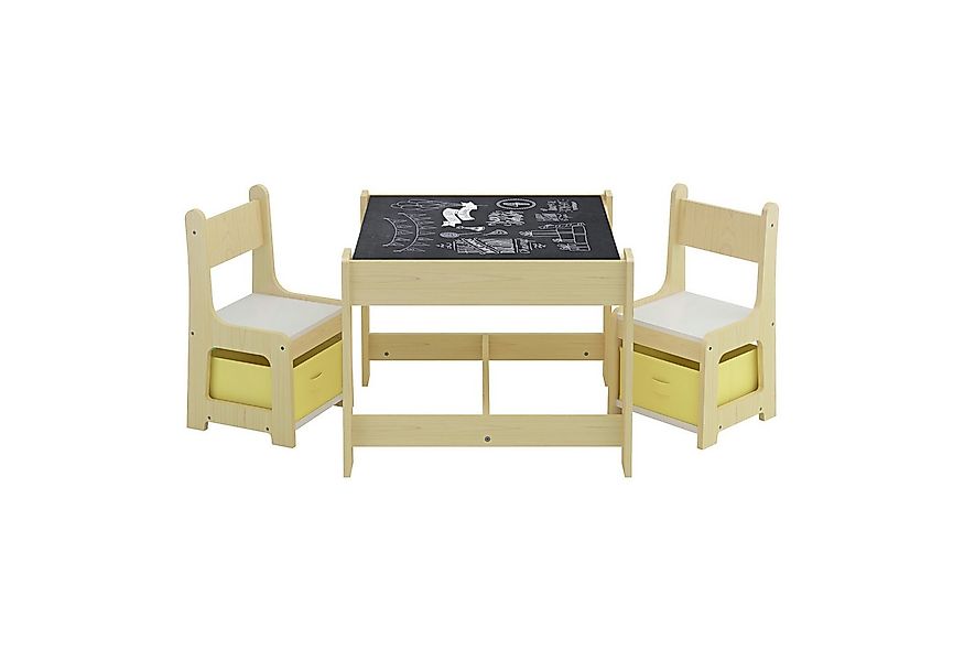 en.casa Kinderschreibtisch (1 Tisch, 2 Stühle), »Irixoa« Kindersitzgruppe T günstig online kaufen