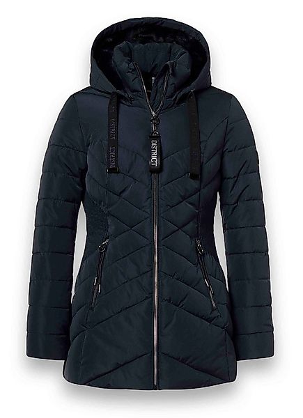 District Winterjacke Workout mit Kapuze (Mantel, wasserabweisend) navyblau günstig online kaufen