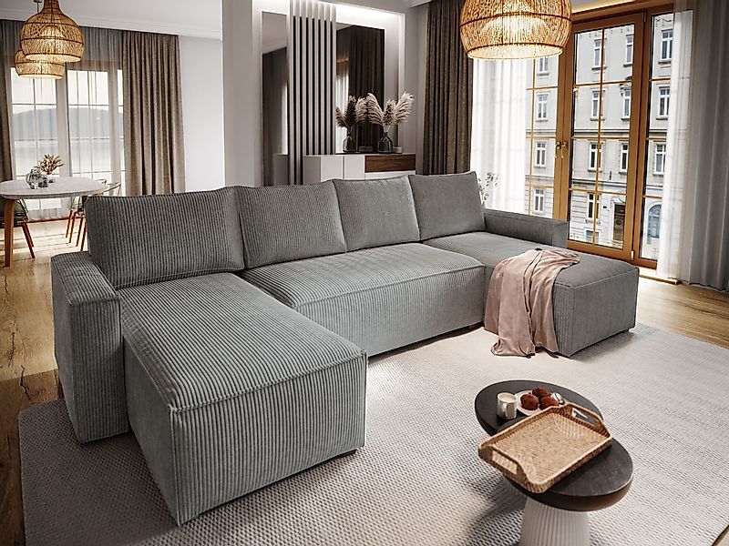 Masseno Ecksofa ASPRA mit Schlaffunktion U-Form, günstig online kaufen