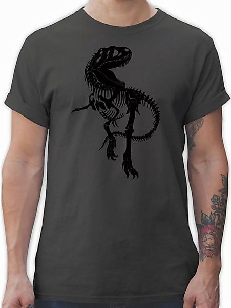 Shirtracer T-Shirt T-Rex Skelett - schwarz Tiere Zubehör günstig online kaufen