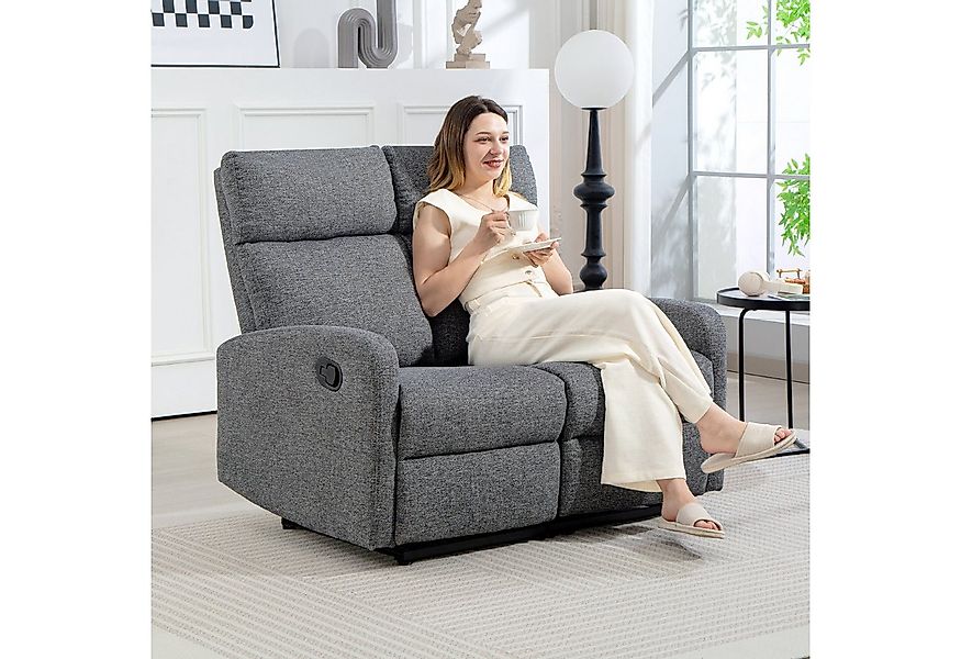 HOMCOM Relaxsessel 2-Sitzer Fernsehsessel mit individuell verstellbarer Rüc günstig online kaufen