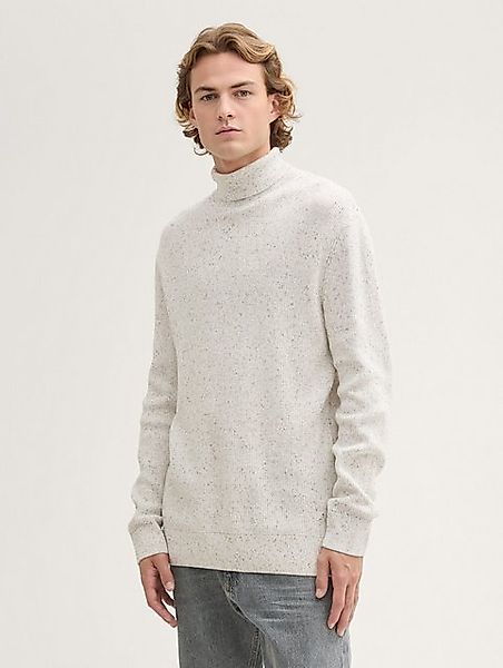 TOM TAILOR Denim Strickpullover Rollkragenpullover aus Baumwolle günstig online kaufen