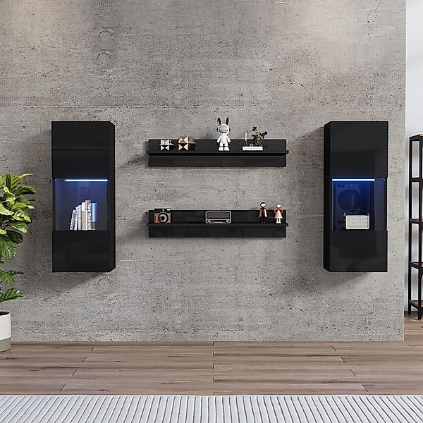 KLAM HOME Wandregal Wandregal 4er Sett, günstig online kaufen