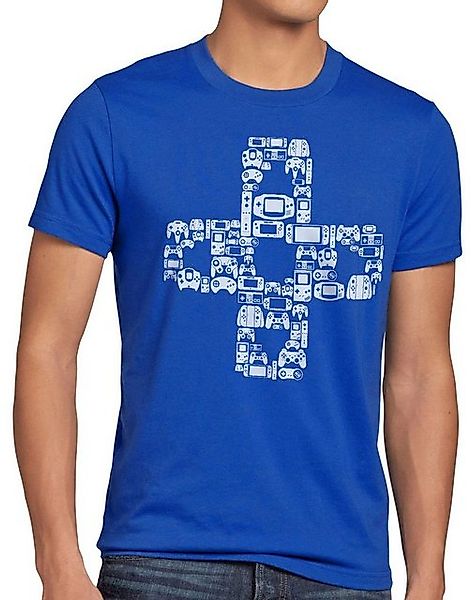 style3 T-Shirt Play Steuerkreuz Gamer Game Kontroller mario zelda Konsole B günstig online kaufen