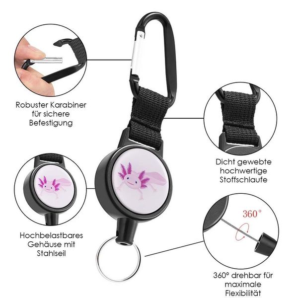 WEBBOMB Schlüsselanhänger Ausweis Jojo mit Stahlseil günstig online kaufen