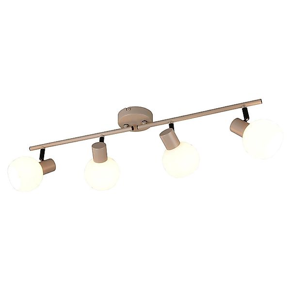 Reality Leuchten Deckenstrahler BOBA, 4-flammig, Beige, günstig online kaufen
