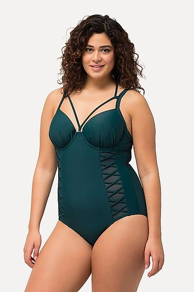 Ulla Popken Badeanzug Badeanzug Neckholder Softcups Bügel recycelt günstig online kaufen