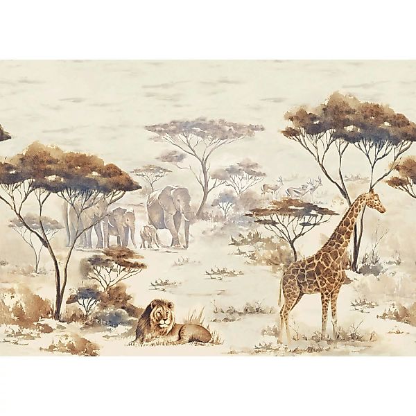 Rasch Digitaldruck African Queen III Savanne Mittelbraun 2,65 x 3,71 m günstig online kaufen