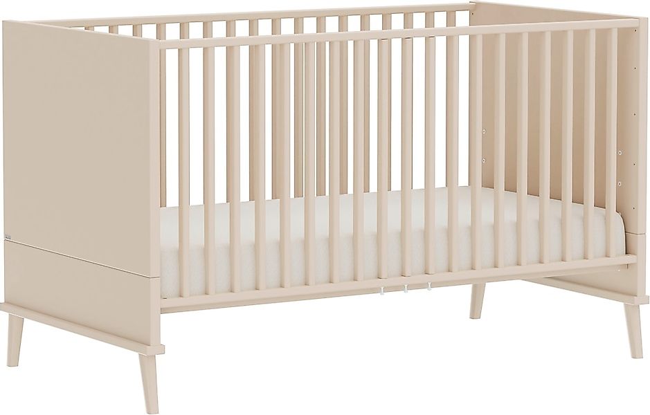 PAIDI Babybett "EEFJE 70x140cm in Beige, umbaubares Kinderbett mit Massivho günstig online kaufen