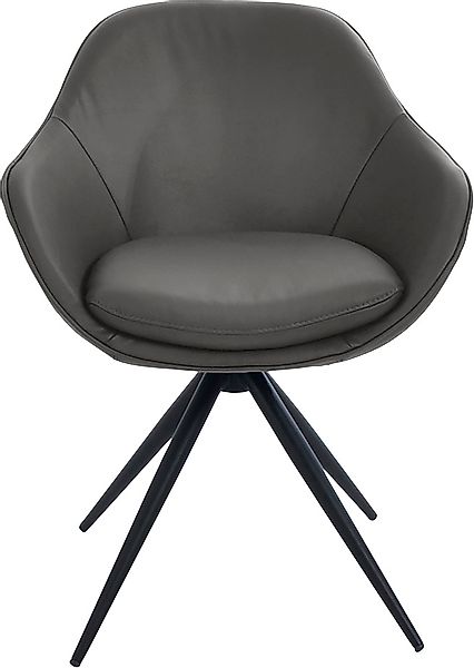 K+W Komfort & Wohnen Drehstuhl »ZOOM«, Leder Longlife BRONCO, 4-Fuß Drehstu günstig online kaufen