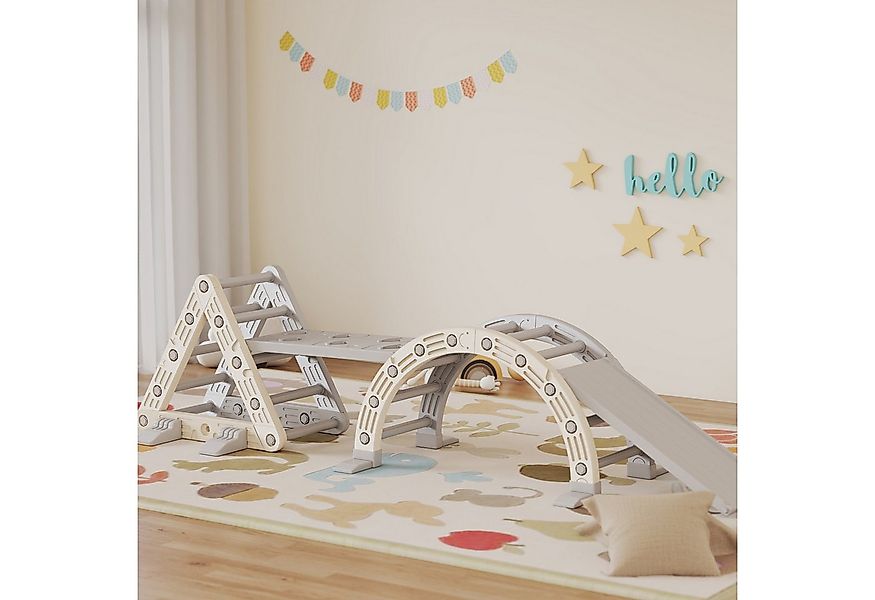 AIYAPLAY Klettergerüst mit Rutsche, (Kletterdreieck, 1-St., Kletterbogen), günstig online kaufen