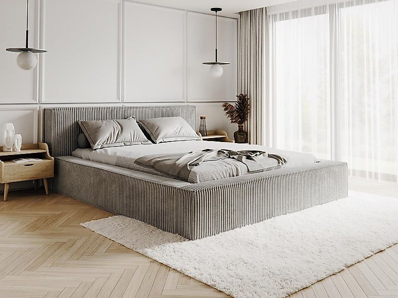 Compleo Polsterbett CORD mit Stauraum ASTA, Modern design (Kostenlose Liefe günstig online kaufen