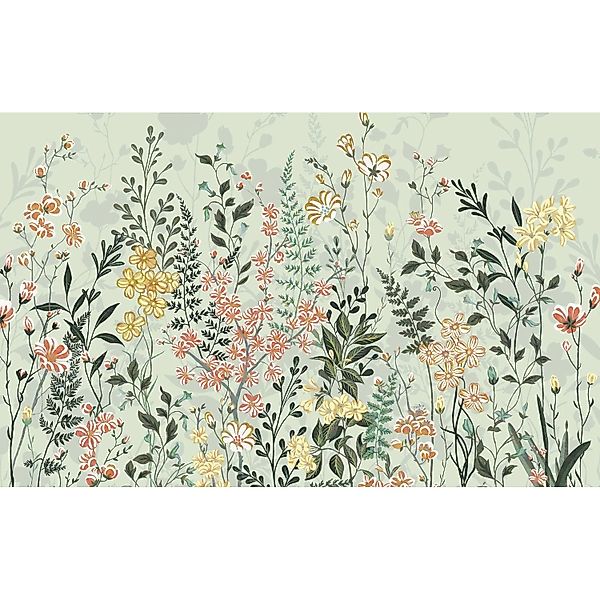 Komar Fototapete Hay Meadow Multicolor 400 x 250 cm 611227 günstig online kaufen