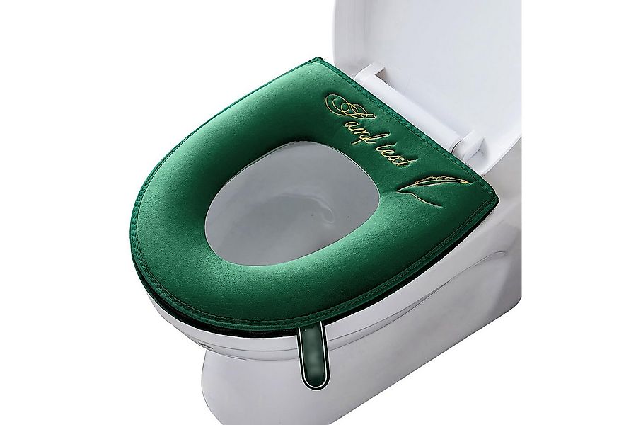 Coonoor WC-Deckelbezug weiche WC-Sitzbezüge mit Griff, Toilettendeckelbezug günstig online kaufen