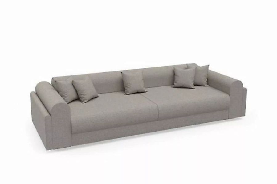 JVmoebel 3-Sitzer Designer Sofa 3-Sitzer Grau Stoffsofa Sofas Textilien Cou günstig online kaufen