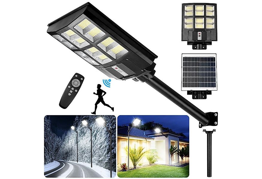 Rosnek LED Außen-Wandleuchte Solar, Bewegungsmelder, Wasserdicht, für Parkp günstig online kaufen