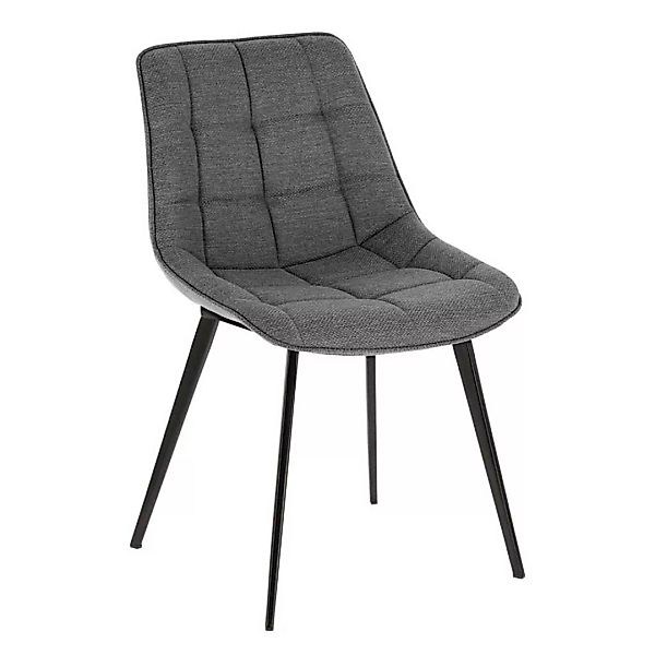 Graue Stühle 51 cm breit Steppungen (2er Set) günstig online kaufen