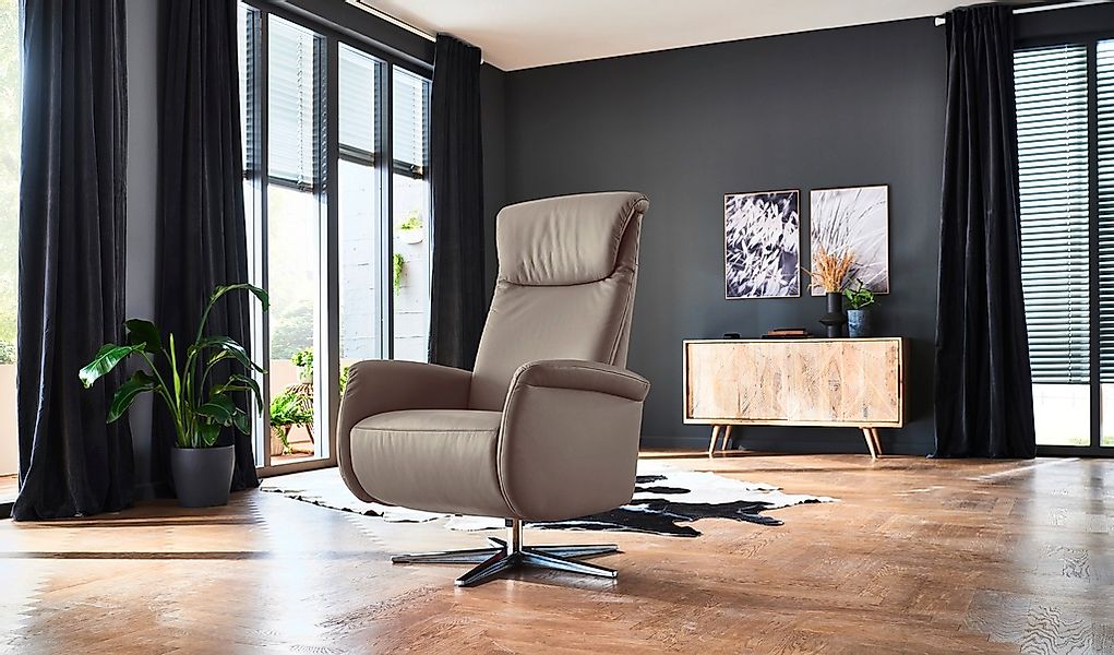 Home affaire Relaxsessel "Cartore Chromfuß, mit manueller oder motorischer günstig online kaufen