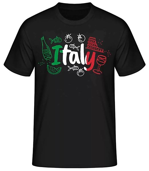 Italy · Männer Basic T-Shirt günstig online kaufen