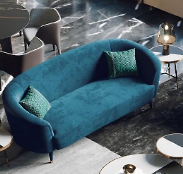 Xlmoebel Sofa Dreisitzer Stoffsofa mit Samtbezug Wohnlandschaft Entspannung günstig online kaufen