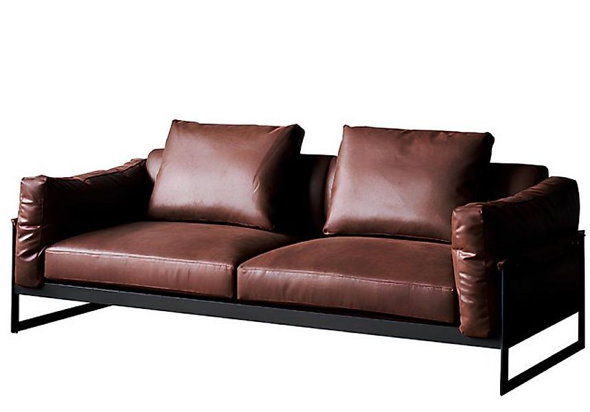 Xlmoebel Sofa Italienische Möbel Ledersofa Sitzgarnitur 4+2 Designer-Sofas, günstig online kaufen