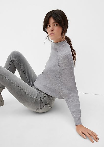 s.Oliver Longpullover Strickpullover Strickpullover mit Fledermausärmeln günstig online kaufen