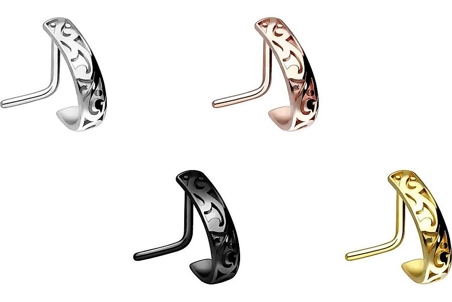 PIERCINGLINE Nasenpiercing Chirurgenstahl Nasenstecker ORIENTALISCHES DESIG günstig online kaufen