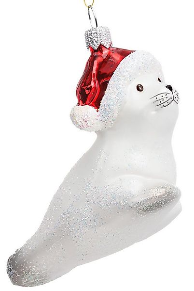 SIKORA Weihnachtsbaumkugel Robbe Besondere Weihnachtskugel Glas Figur Anhän günstig online kaufen