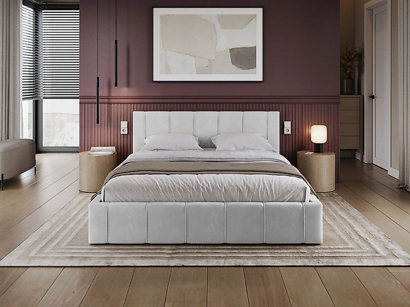 thematys Polsterbett Bett aus Velours Stauraumbett günstig online kaufen