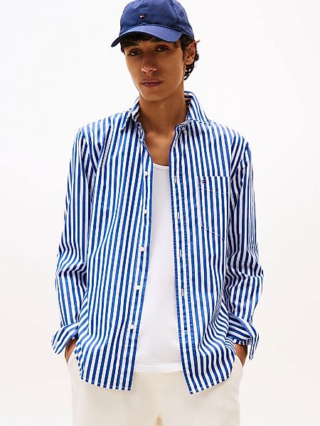Tommy Hilfiger Langarmhemd "FLEX POPLIN BOLD STRIPE SHIRT" günstig online kaufen