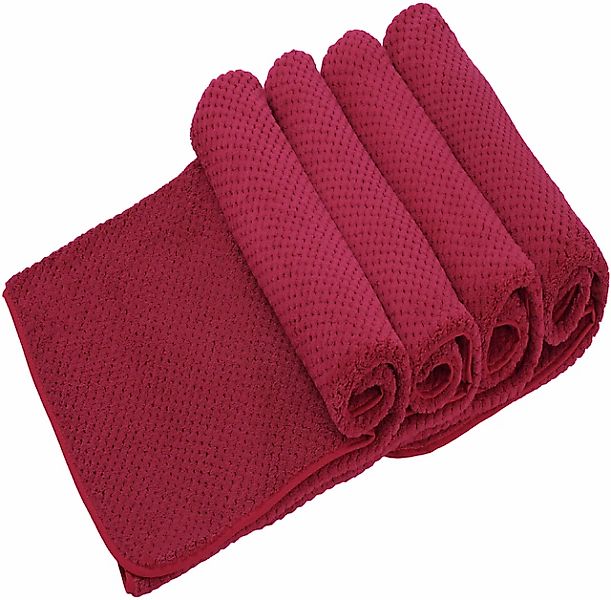 OTTO home Handtücher »Parris, Serie, 4 Handtücher«, (Set, 4 St., 4er Set 70 günstig online kaufen