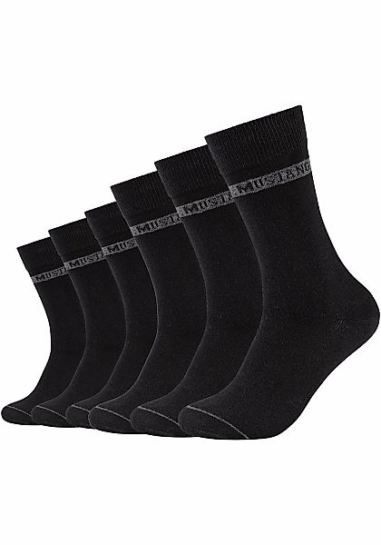 MUSTANG Socken "casual", (6er Pack), mit Weicher und elastischer Komfortbun günstig online kaufen