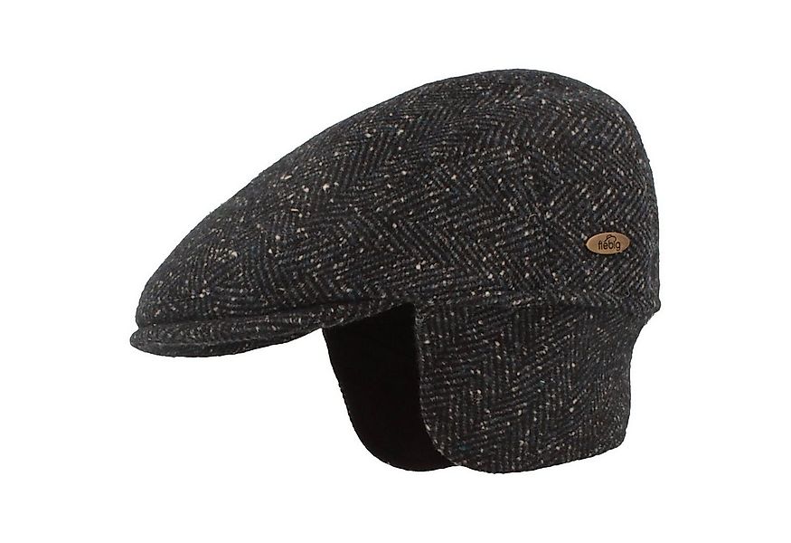 Fiebig Schiebermütze im Fischgrätmuster mit Ohrenschutz günstig online kaufen