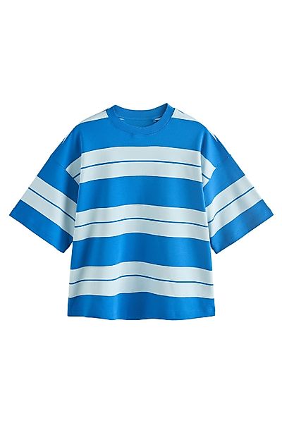 Next T-Shirt Kastiges Relaxed Fit Oversized-T-Shirt, günstig online kaufen