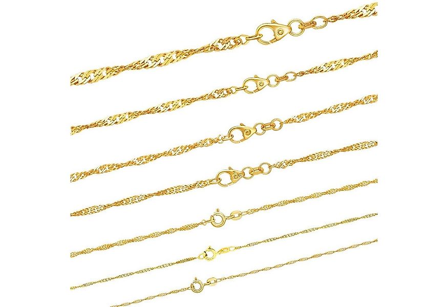 HOPLO Goldkette Goldkette Singapurkette Länge 42cm - Breite 1,4mm - 585-14 günstig online kaufen