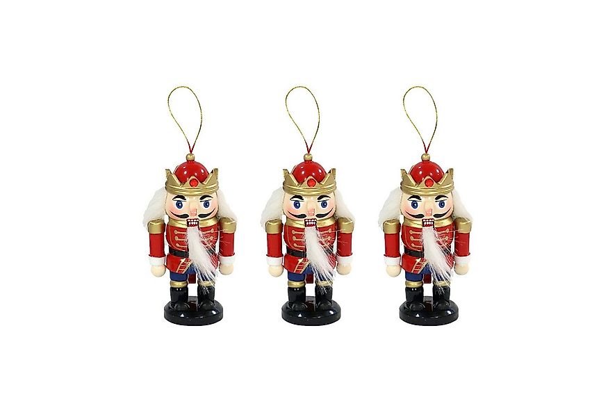 SIGRO Baumbehang Holz Nussknacker 3er Set zum Anhängen (Set, 3 St., 3 Nussk günstig online kaufen