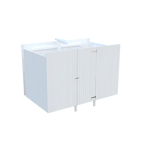 Palmako Geräteraum für Carport 315 x 732 cm Lackiert Weiß FSC® günstig online kaufen