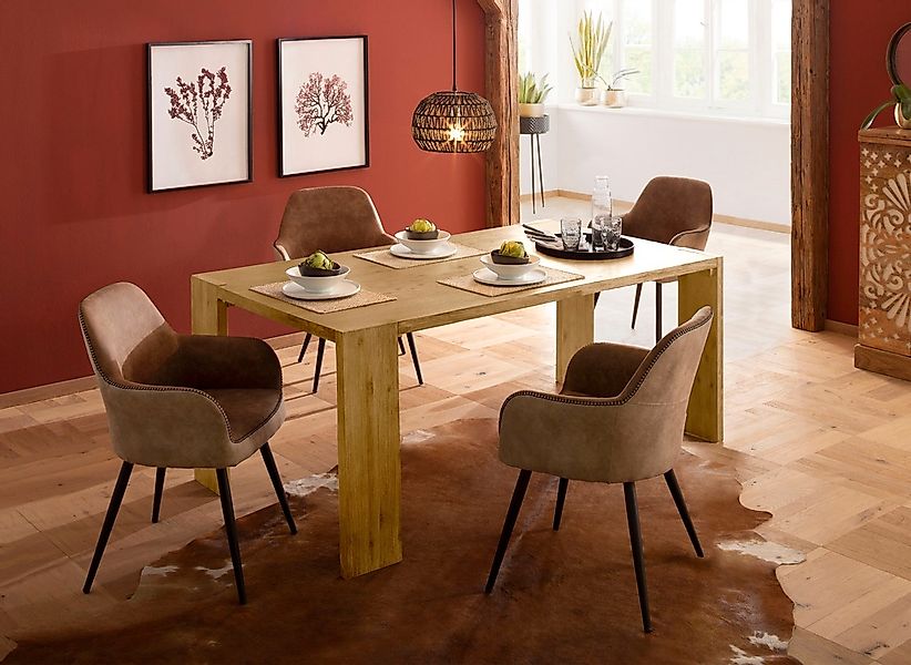 Home affaire Esstisch "Marbella" aus massivem Akazienholz günstig online kaufen