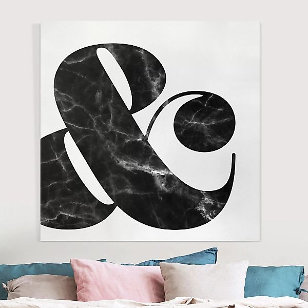 Leinwandbild Ampersand Marmor günstig online kaufen