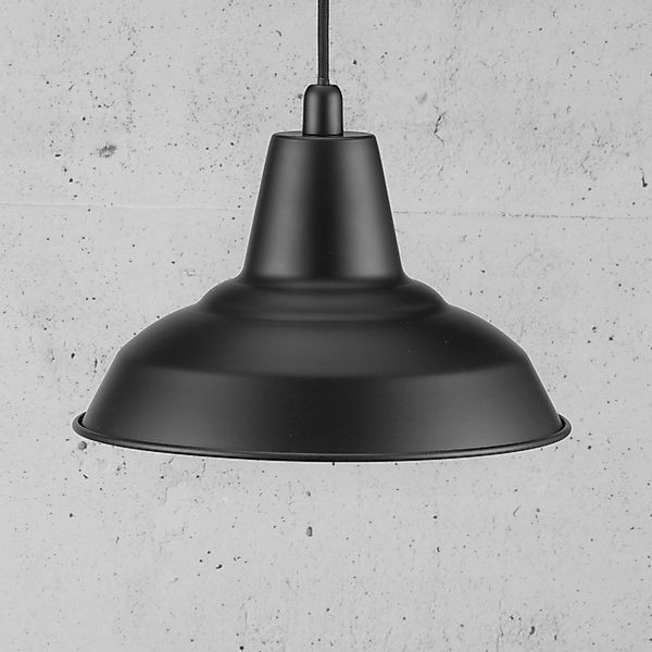 Schwarze Metallpendellampe Lyne günstig online kaufen