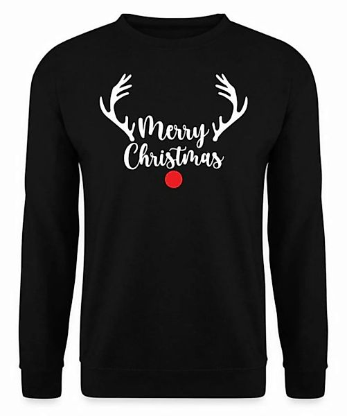 Quattro Formatee Sweatshirt Merry Christmas Rentier Reh - Weihnachten X-mas günstig online kaufen