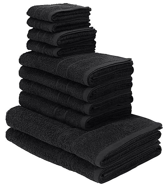 my home Handtuch Set "Inga, Duschtücher, Handtücher, Gästetücher, Seiftüche günstig online kaufen