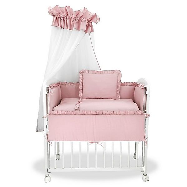 Baby-Delux Beistellbett Babybett Royal Rosa Rüsche, günstig online kaufen
