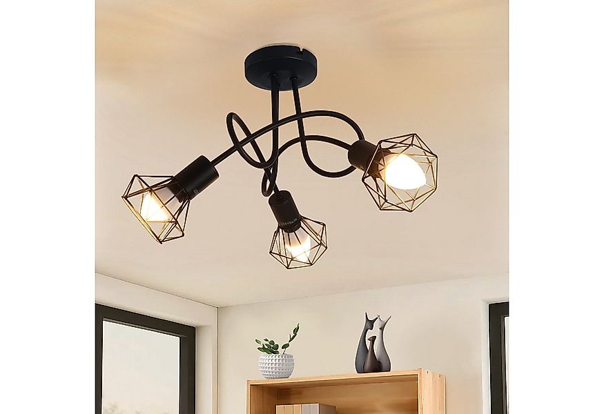 Nettlife Deckenstrahler Wohnzimmer Schwarz 2/3/4/5 Flammig E14 Deckenleucht günstig online kaufen