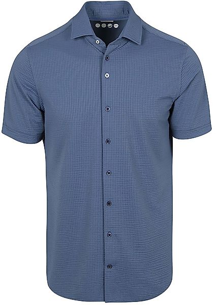 R2 Hemd Seersucker Shortsleeve Navy - Größe XXL günstig online kaufen
